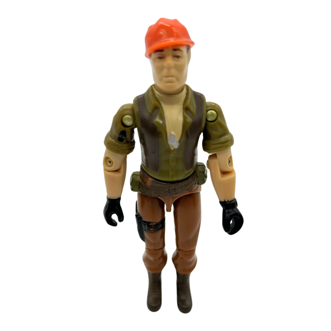 Gi Joe Tollbooth figure and filecard from Bridge Layer vehicle 492