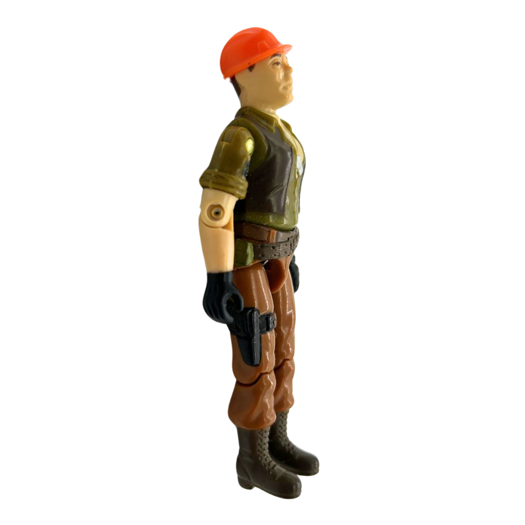 Gi Joe Tollbooth figure and filecard from Bridge Layer vehicle 492