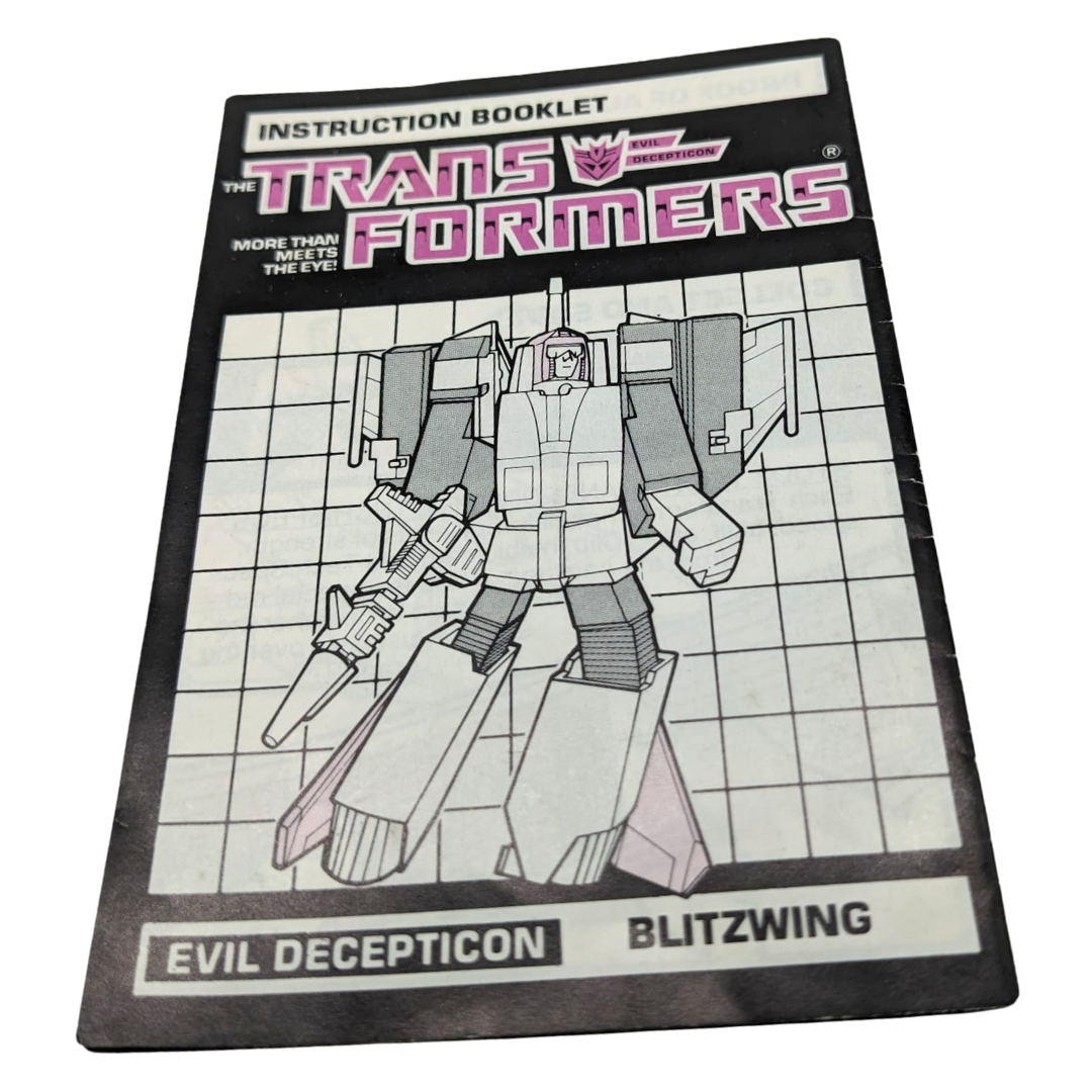 G1 Transformers Blitzwing Triplechanger instructions