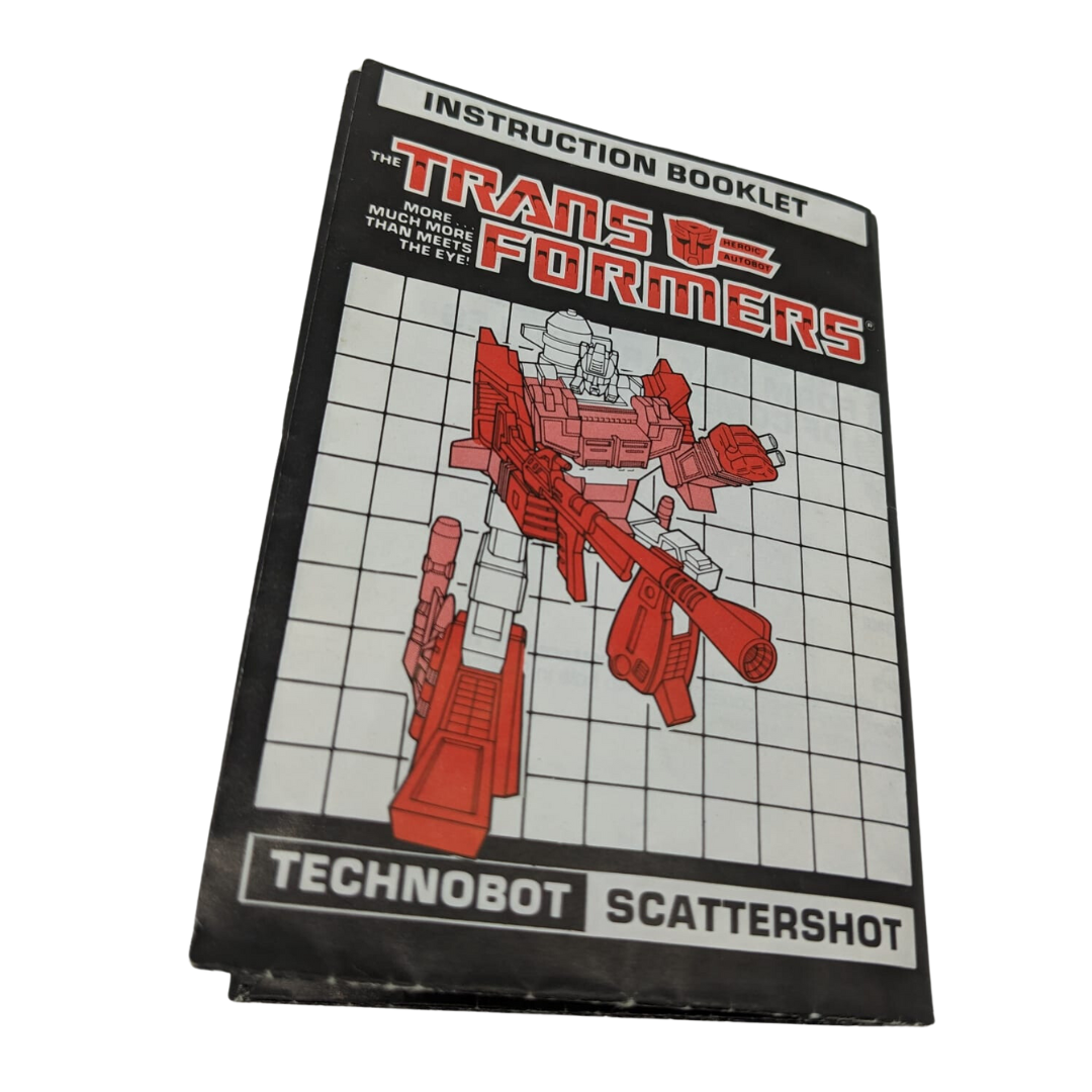G1 Transformers Scattershot, Computron Autobot instructions booklet