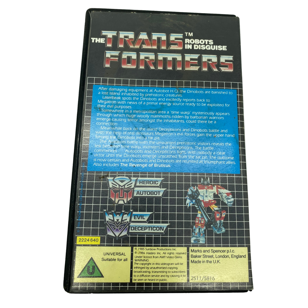 Transformers Dinobot Island & The Revenge Of Bruticus VHS Video cassette PAL