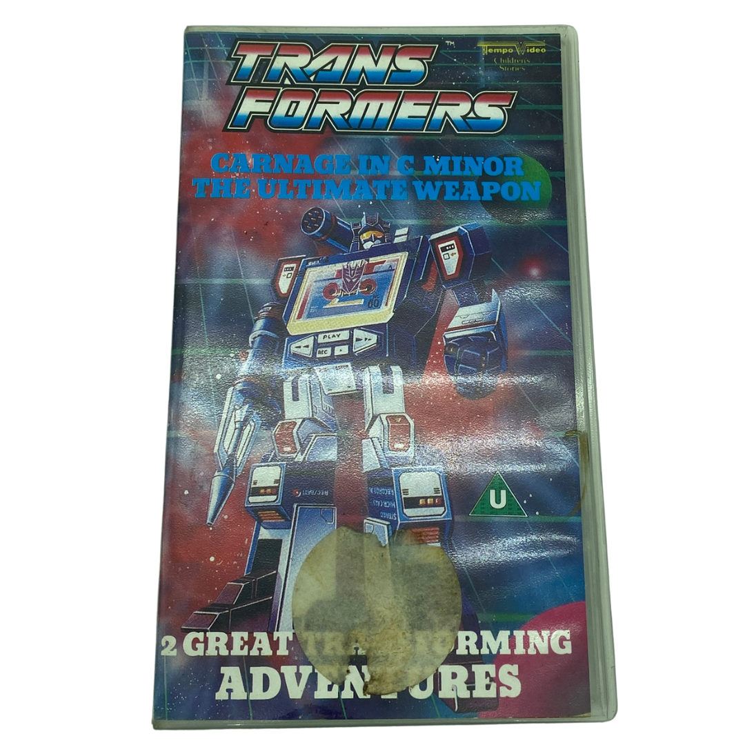 Transformers VHS Video Carnage in C Minor The Ultimate Weapon untested