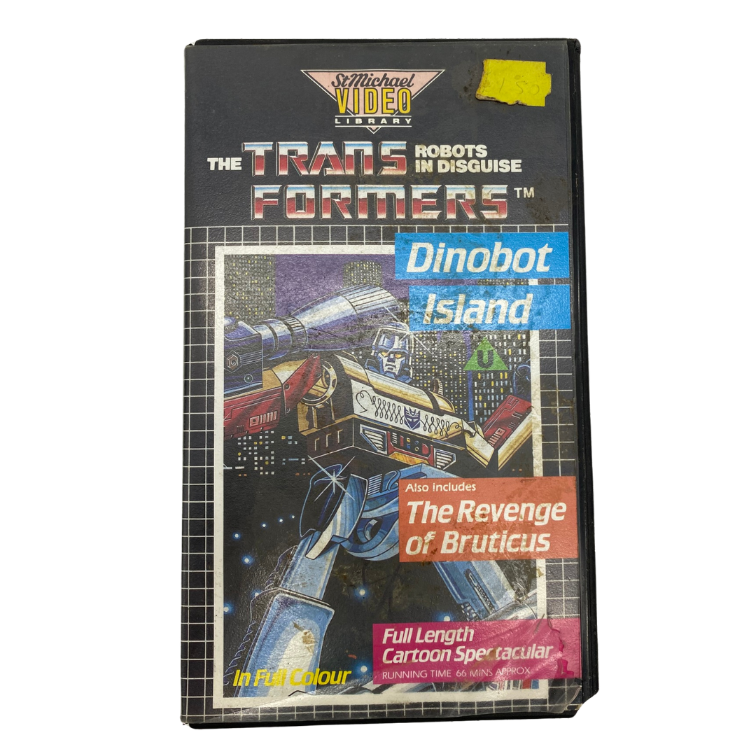 Transformers Dinobot Island & The Revenge Of Bruticus VHS Video cassette PAL