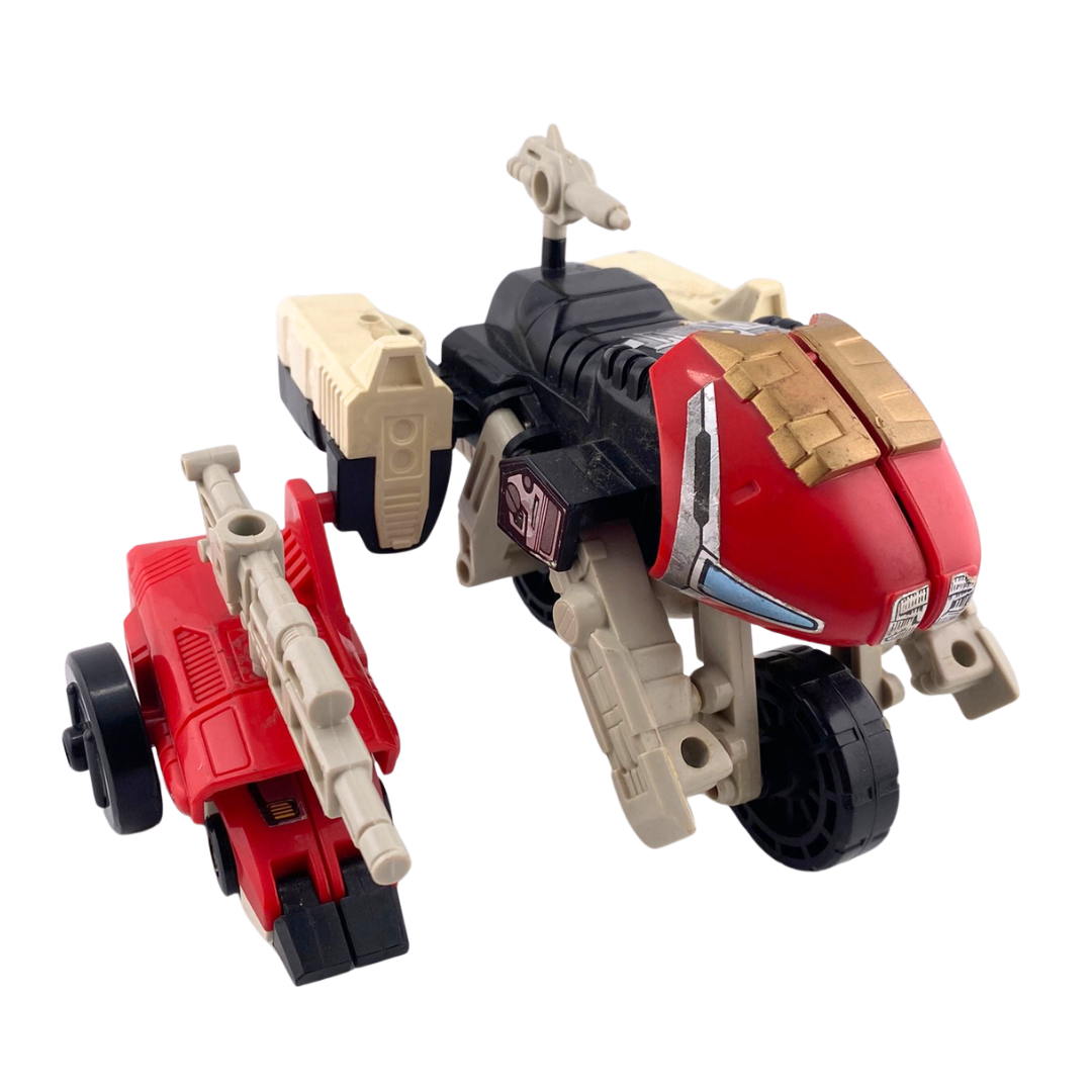 Vintage Transformers G1 Vroom Pretender Autobot motorcycle and sidecar complete