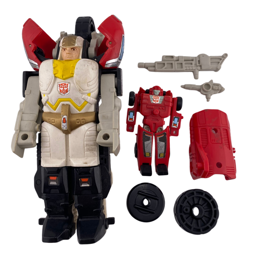 Vintage Transformers G1 Vroom Pretender Autobot motorcycle and sidecar complete