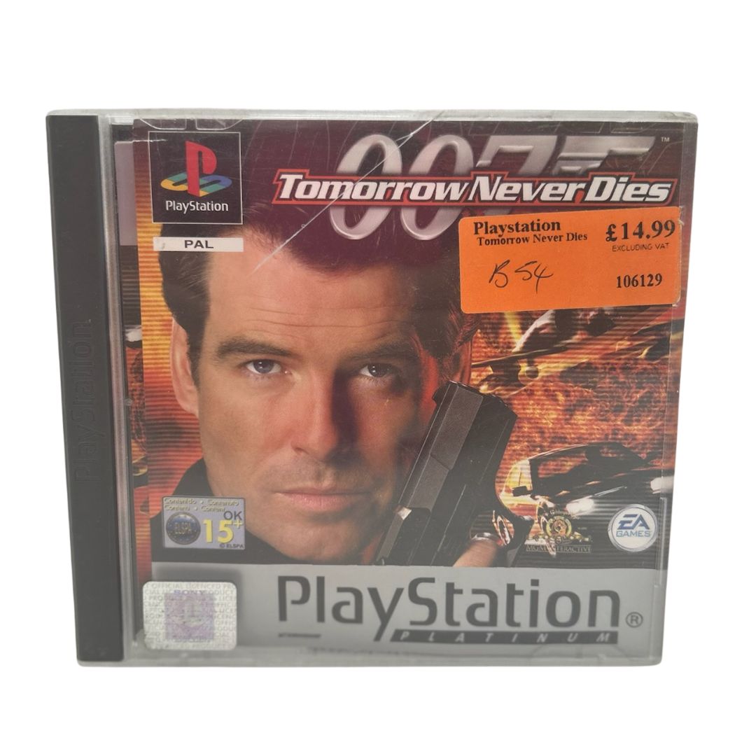 007 Tomorrow Never Dies PlayStation 1 Platinum PS1 1999 UK PAL Complete