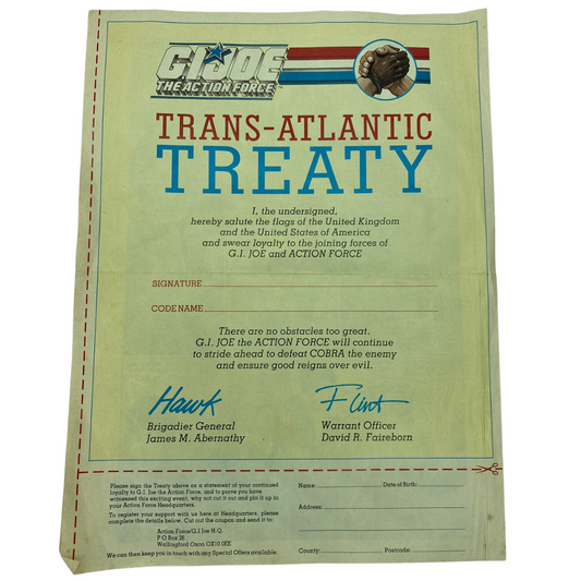 GI Joe Action Force Transatlantic Treaty U.S. & U.K. 432