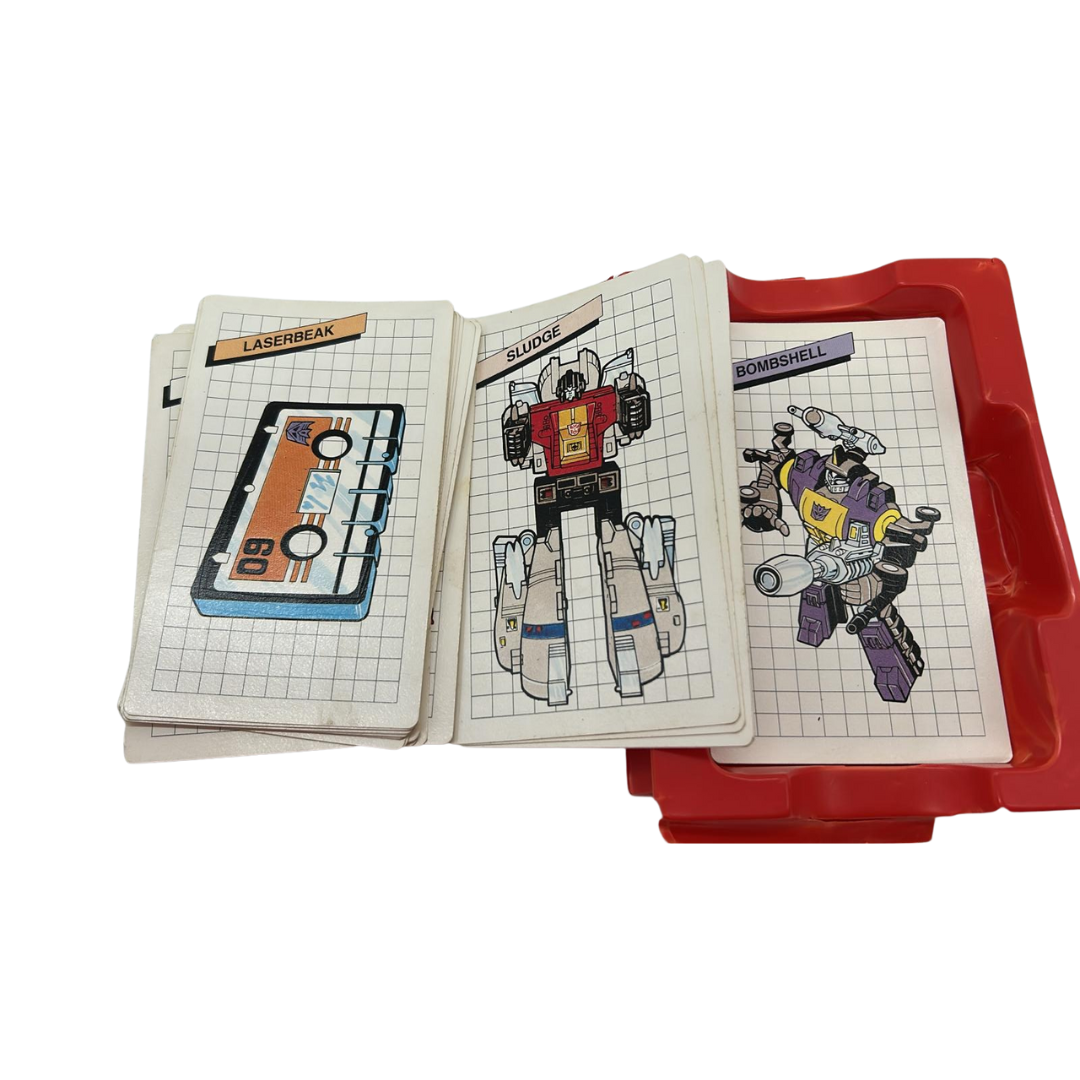 Transformers 1985 card game by Waddingtons with insert and box 419A
