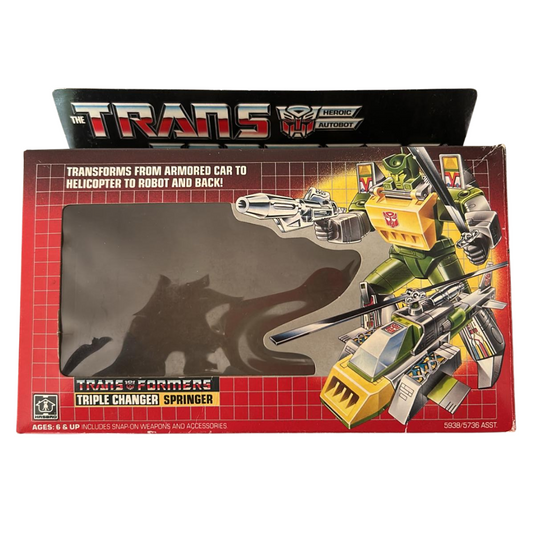 Transformers G1 Springer Triple Changer original box