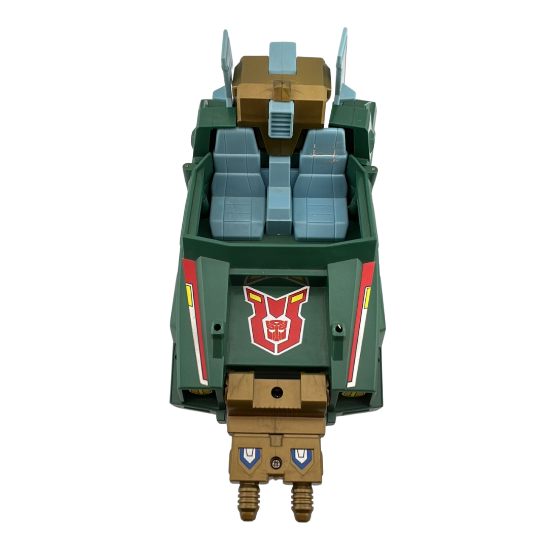 Transformers G1 Action Master Sprocket & Attack Cruiser with box not complete