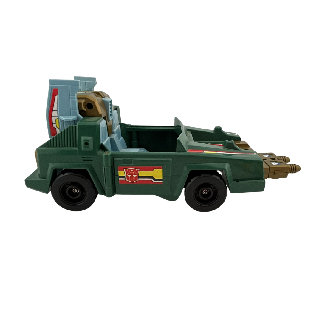 Transformers G1 Action Master Sprocket & Attack Cruiser with box not complete