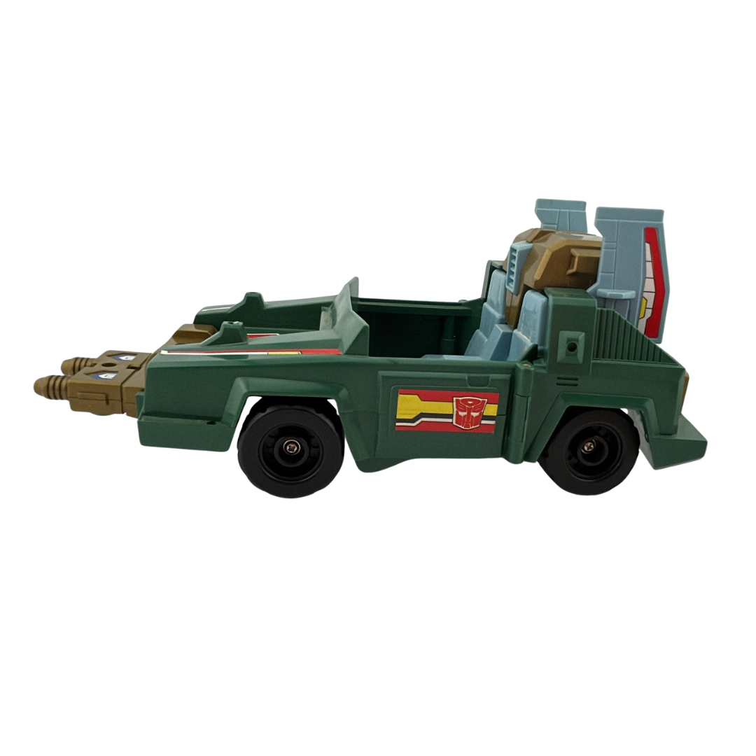 Transformers G1 Action Master Sprocket & Attack Cruiser with box not complete