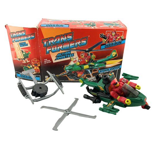 Transformers G1 Action Masters Over-Run & Attack Chopper with box not complete