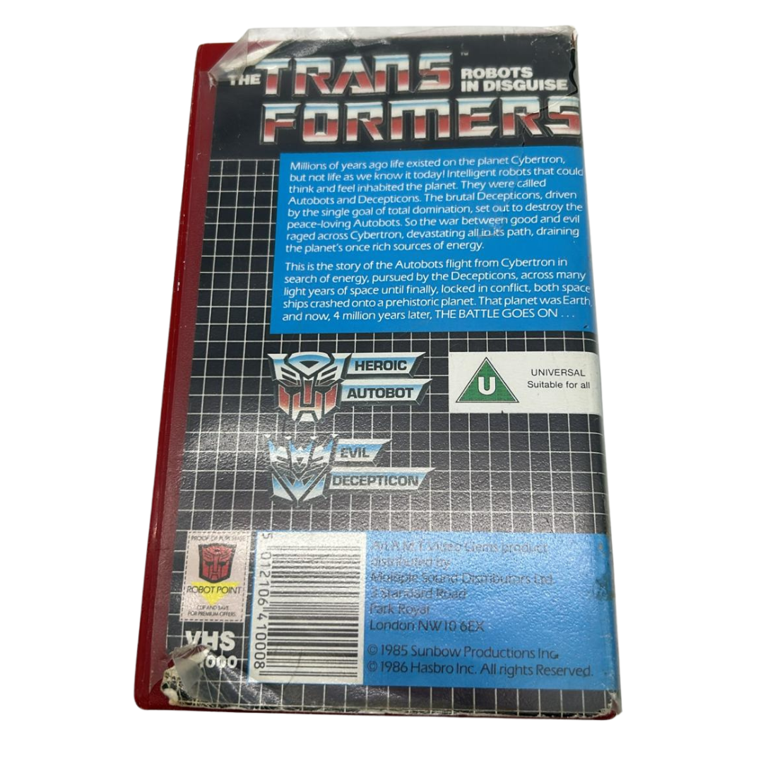 Transformers Arrival From Cybertron VHS Video cassette PAL