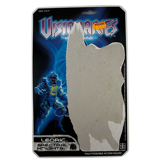 Visionaries Leoric figure original cardback with filecard Spectral Knight