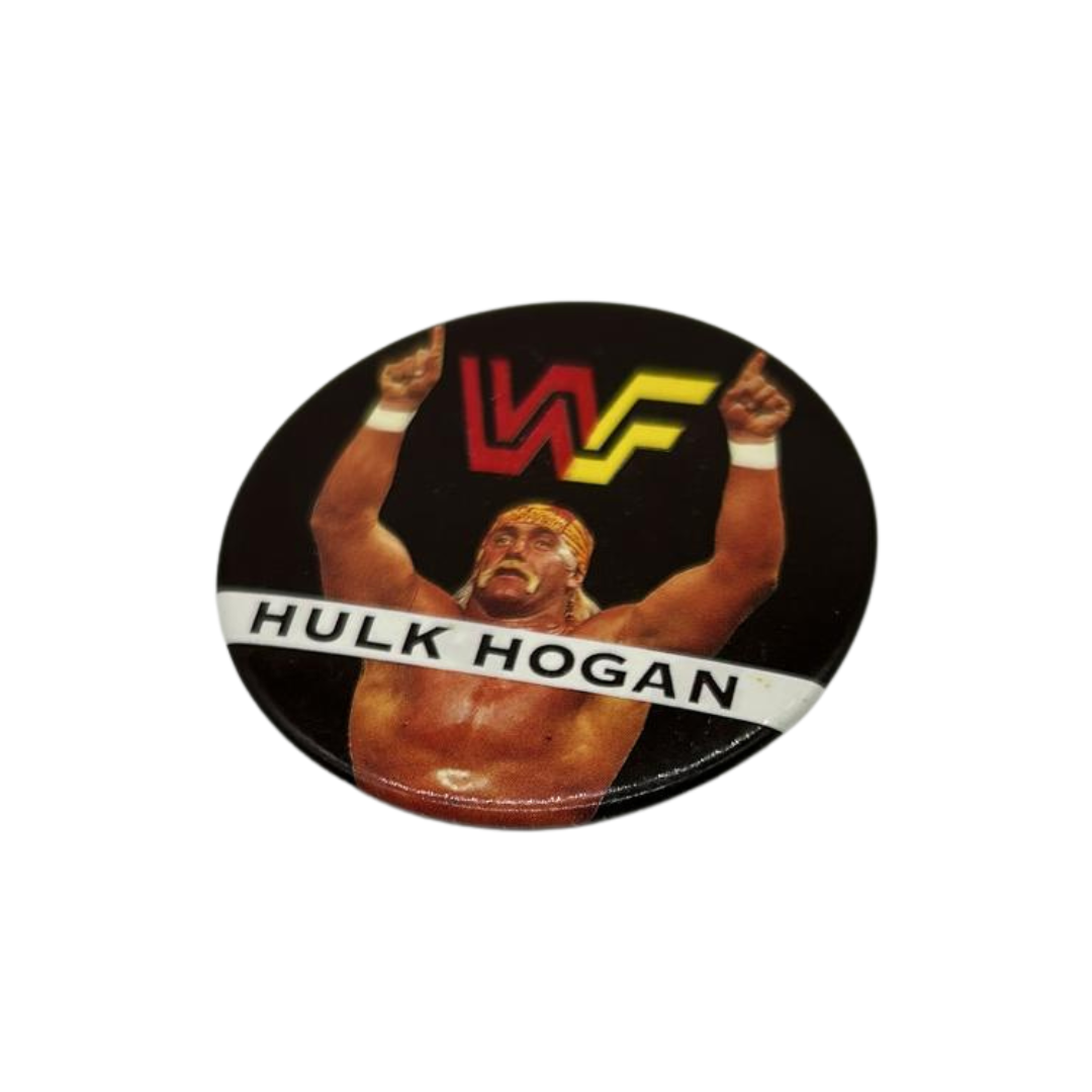 Vintage WWF / WWE Hulk Hogan Pin Badge Brooch  Wrestling Hulkamania 152