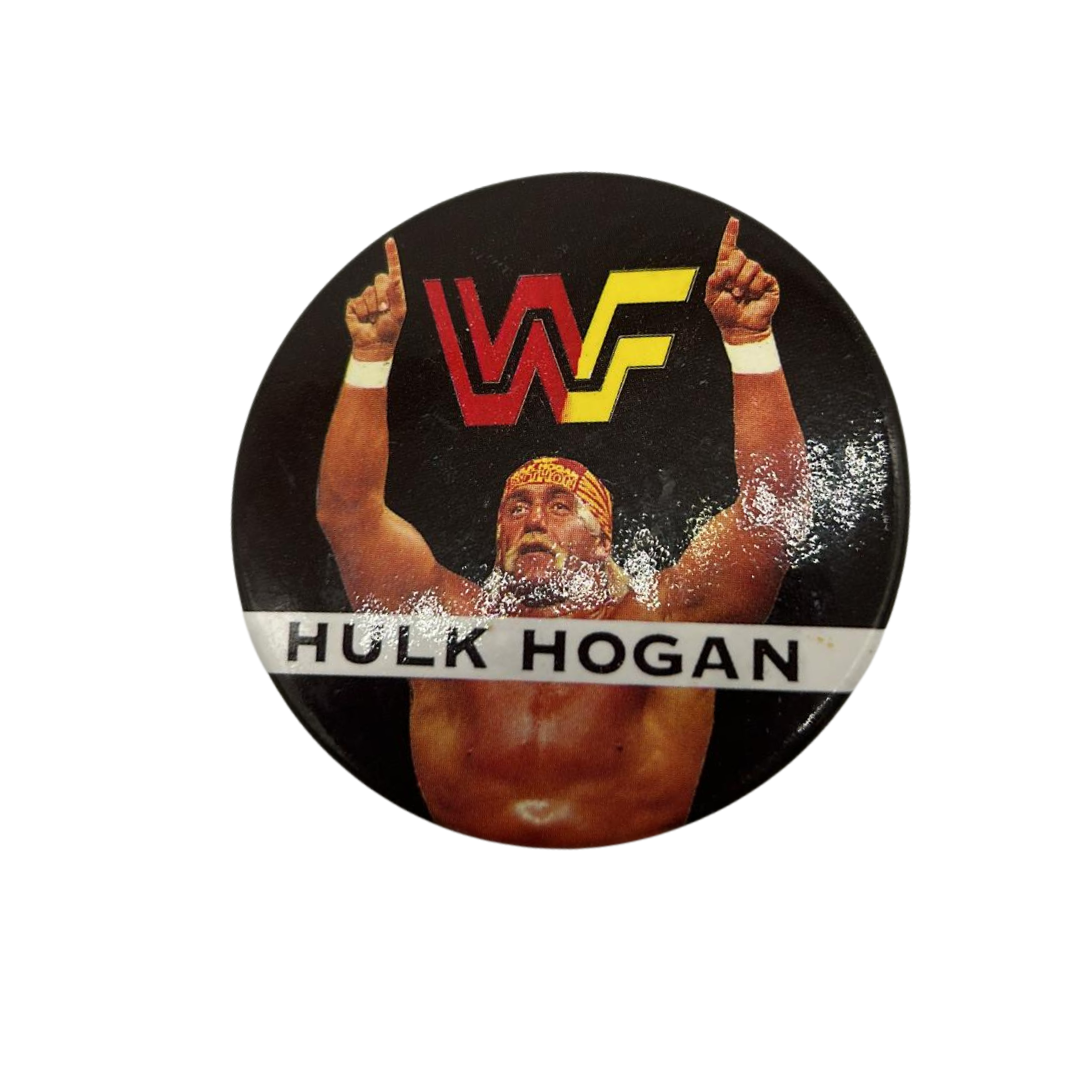 Vintage WWF / WWE Hulk Hogan Pin Badge Brooch  Wrestling Hulkamania 152