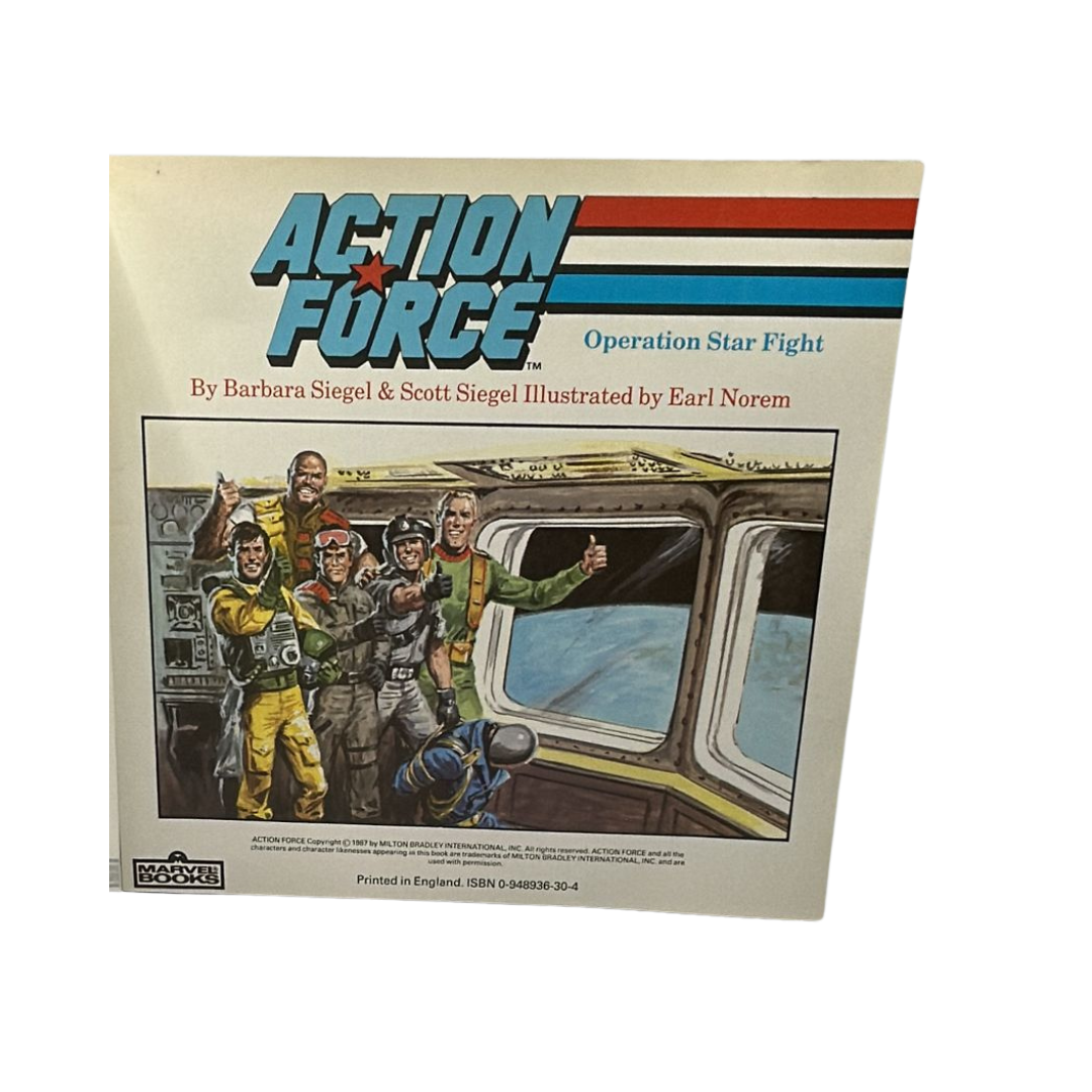 GI Joe, Action Force Operation Starfight book with original album wrapping paper
