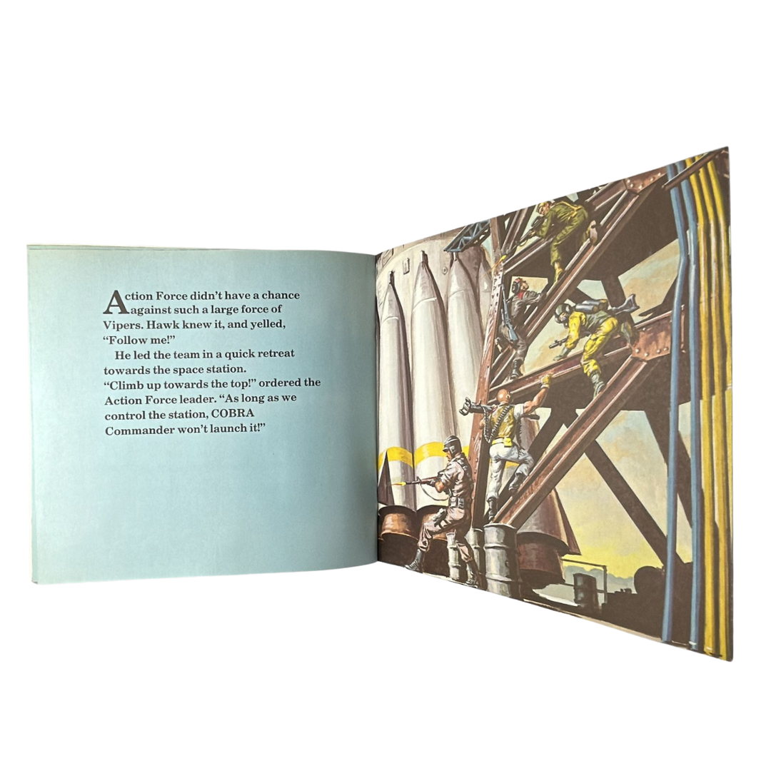 GI Joe, Action Force Operation Starfight book with original album wrapping paper
