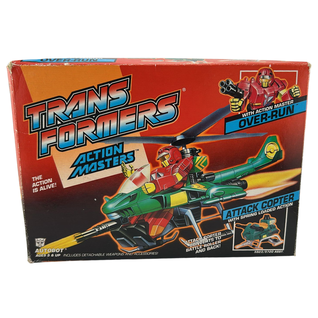 Transformers G1 Action Masters Over-Run & Attack Chopper with box not complete