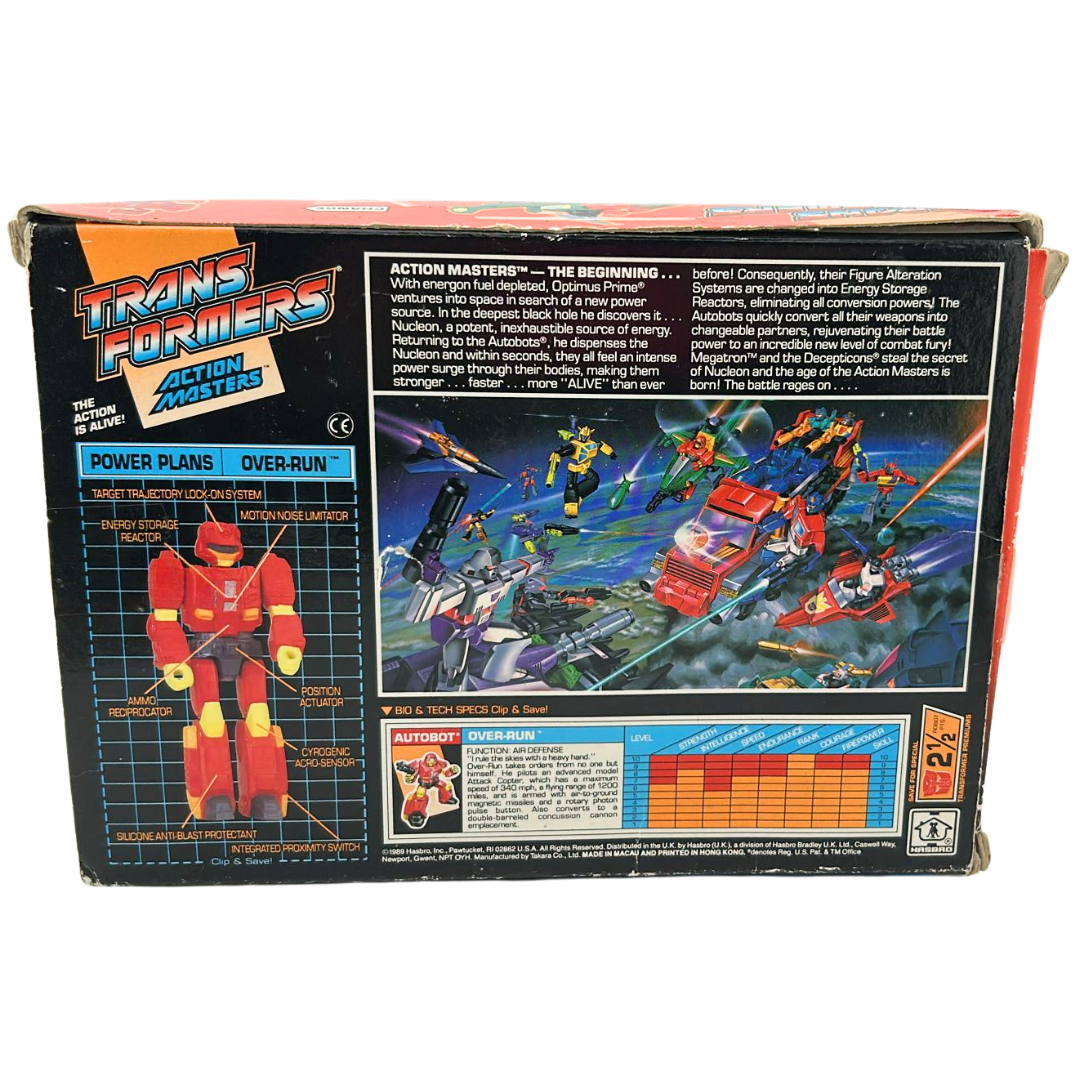 Transformers G1 Action Masters Over-Run & Attack Chopper with box not complete