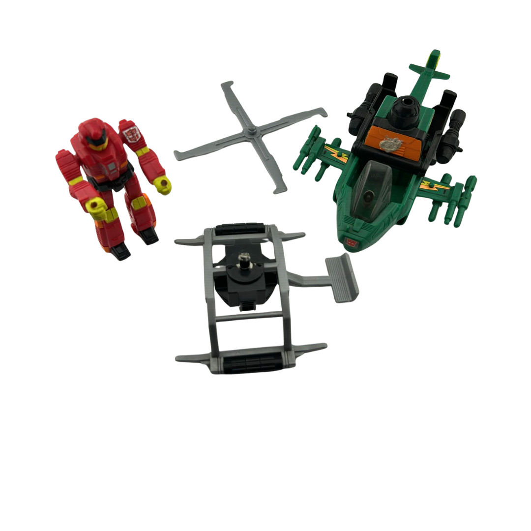 Transformers G1 Action Masters Over-Run & Attack Chopper with box not complete