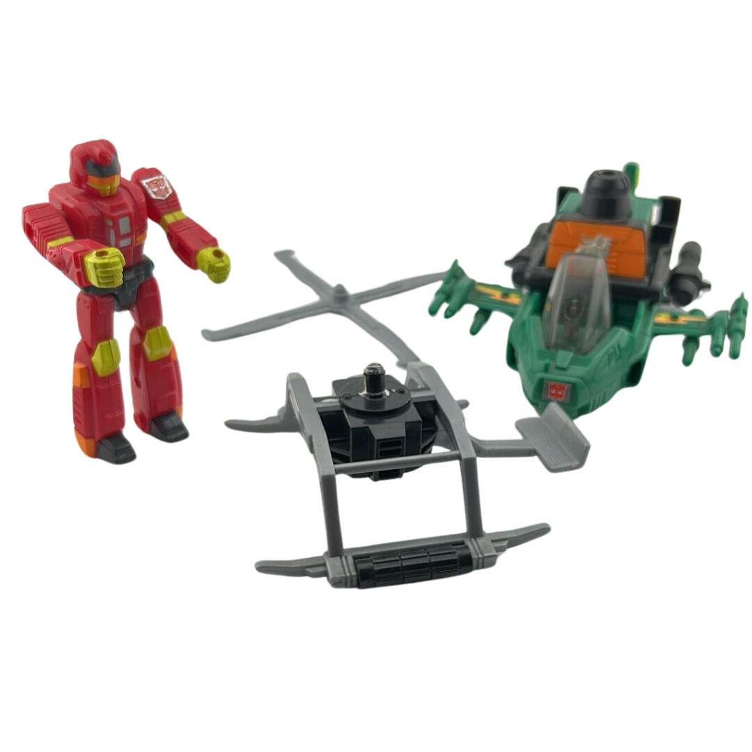 Transformers G1 Action Masters Over-Run & Attack Chopper with box not complete