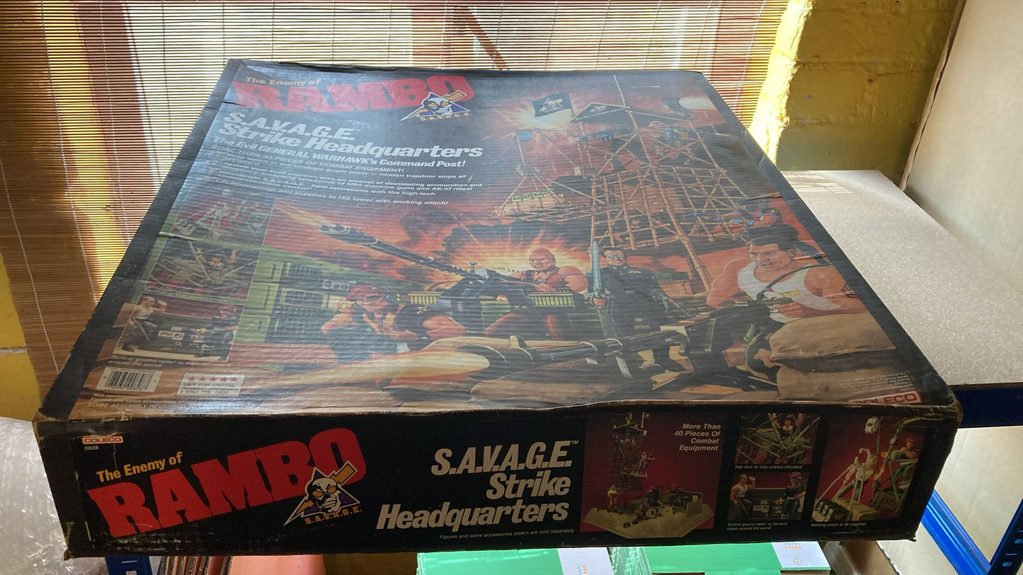 Rambo SAVAGE Strike Headquarters playset boxed mint in box (MIB)