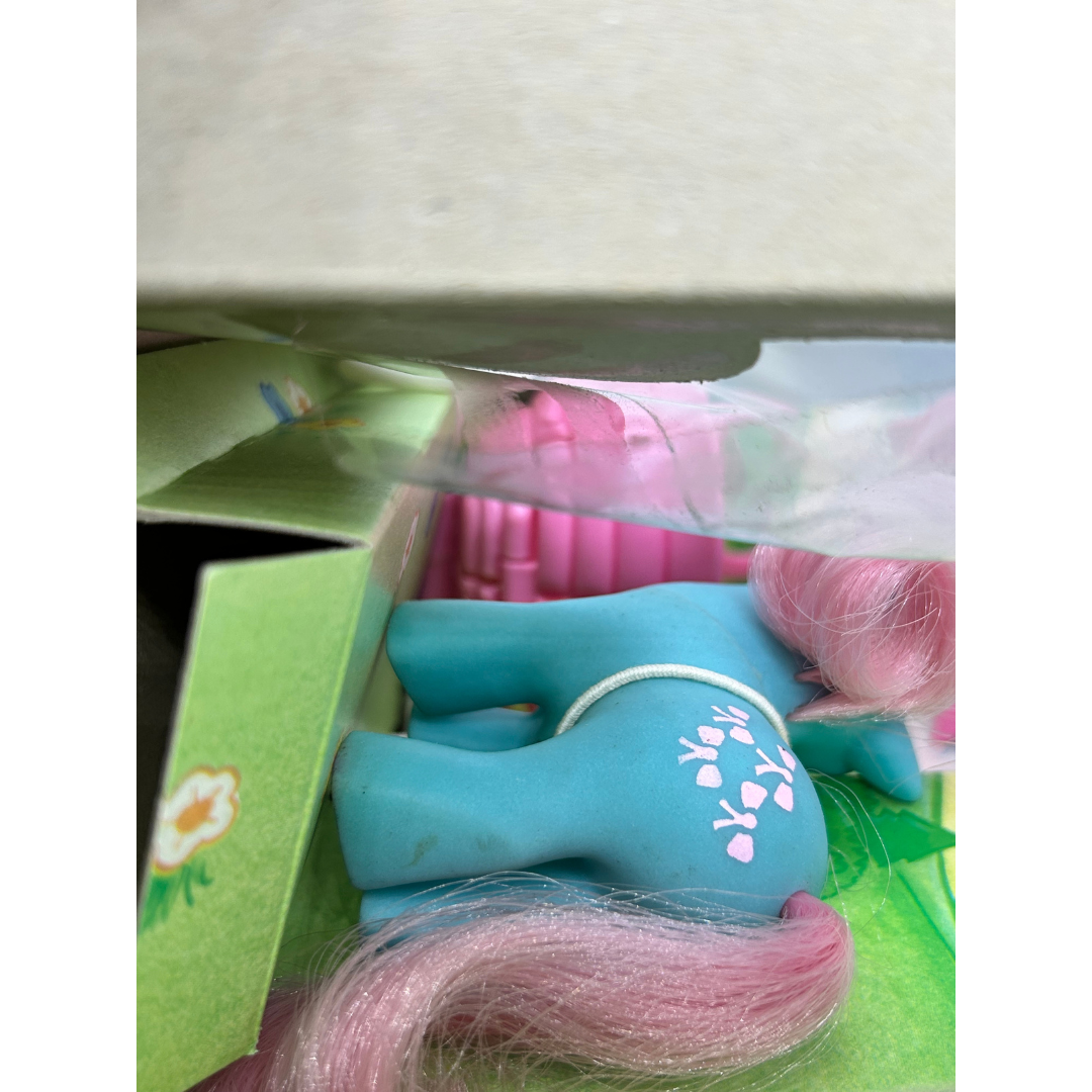 My Little Pony Baby Pony Stroller G1 with Baby Bow tie with box & inserts