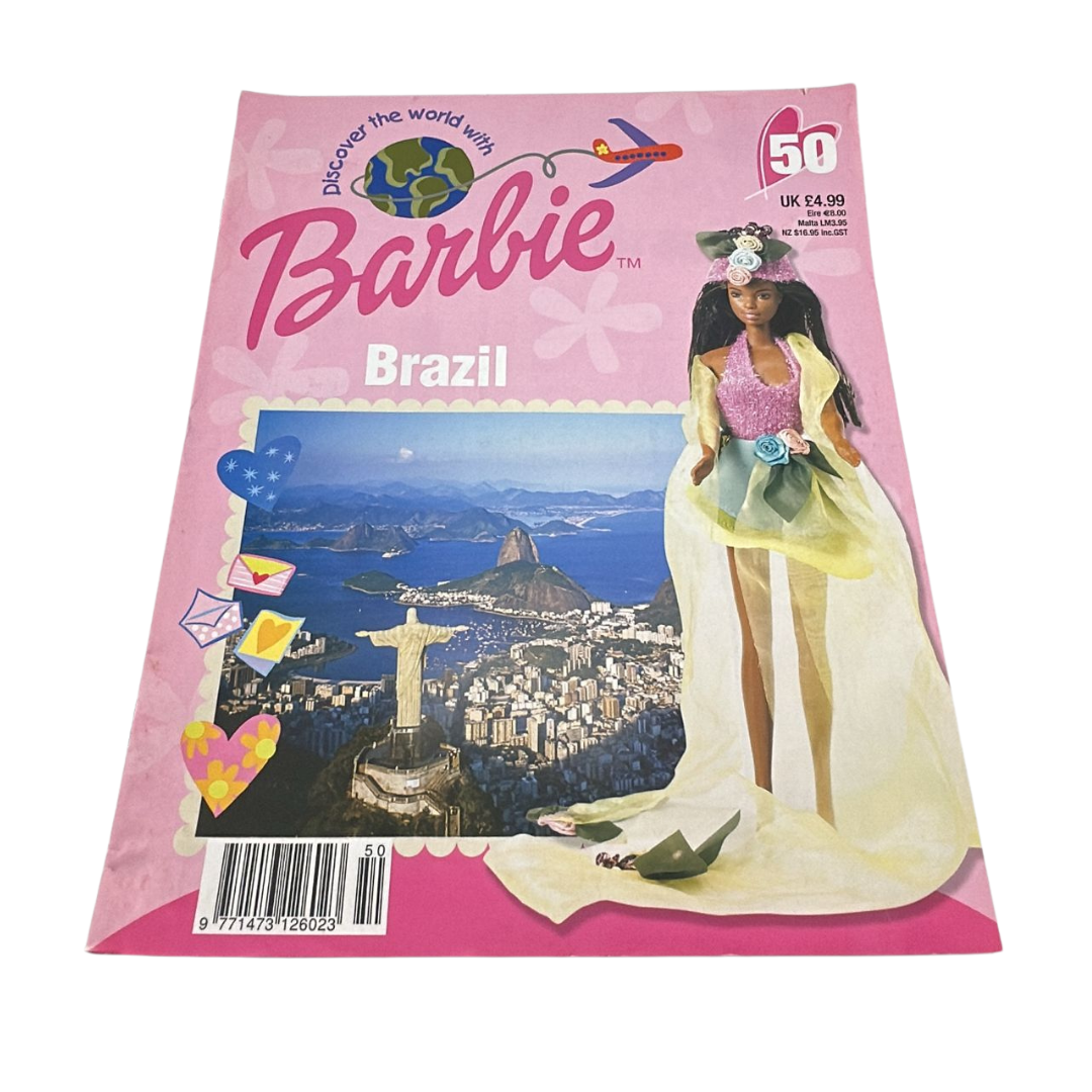 Barbie Discover The World With Barbie Brazil issue #50 magazine & outfit