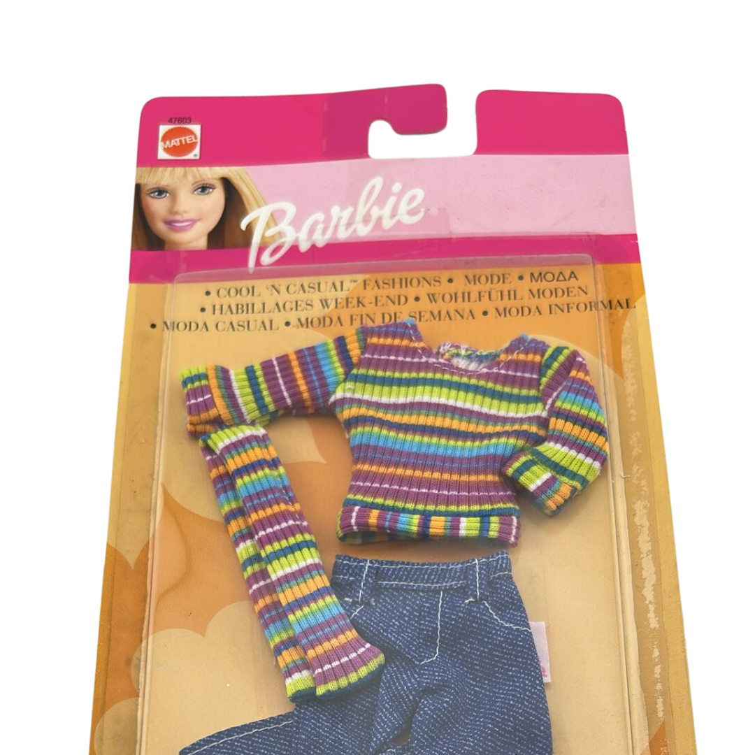 Barbie Cool and Casual clothing set jeans on card 47603 2001
