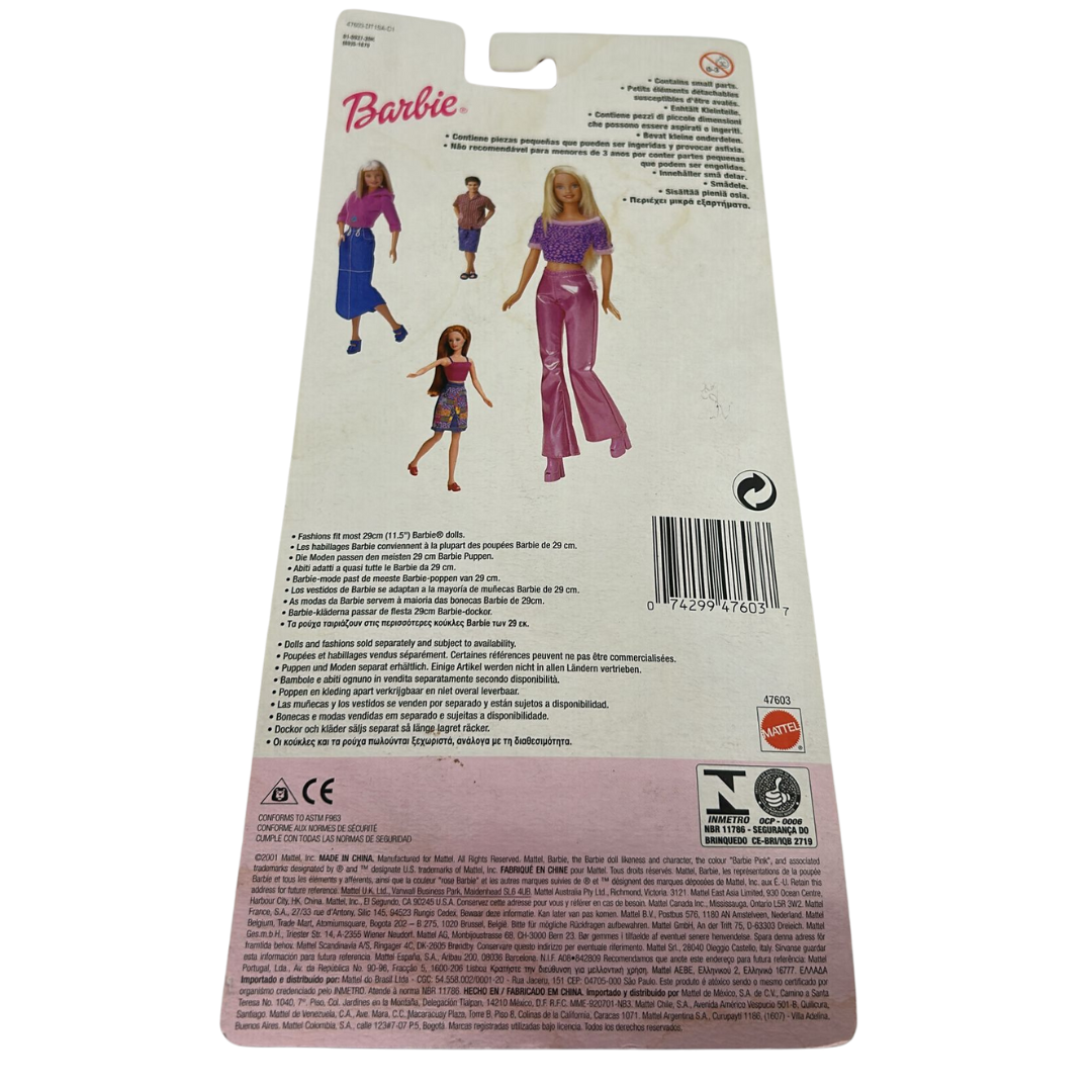 Barbie Cool and Casual clothing set jeans on card 47603 2001