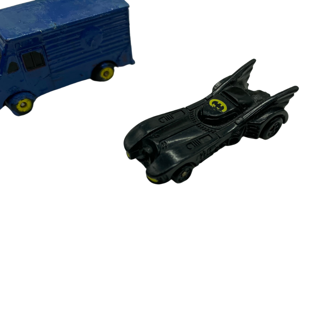 Batman micro vehicles 1989 Batmobile, Joker van, Batclaw, Batplane by Ertl 165