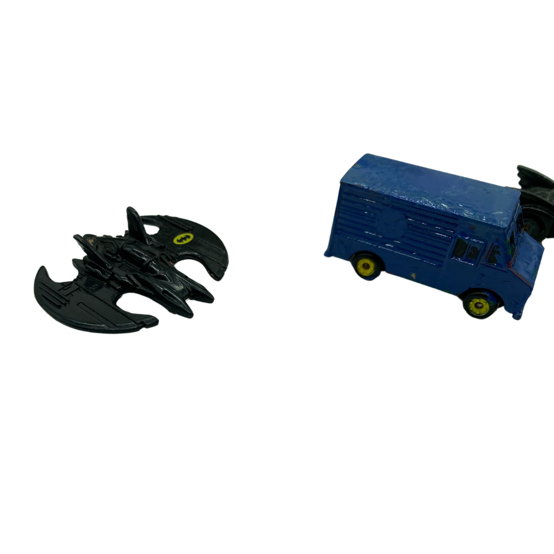 Batman micro vehicles 1989 Batmobile, Joker van, Batclaw, Batplane by Ertl 165