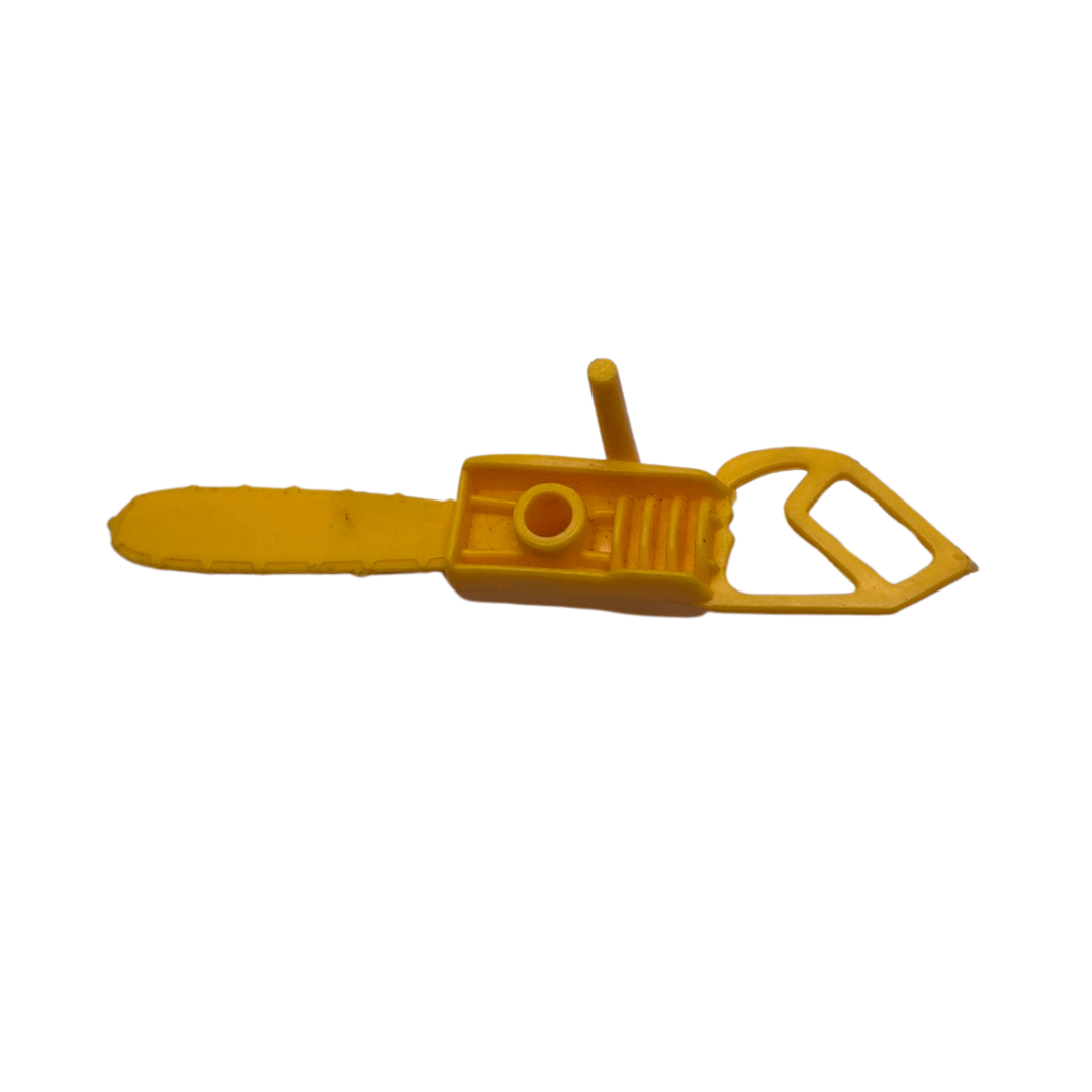 Big Jim Action Figure Rescue Rig yellow chainsaw part / accessory tool 245