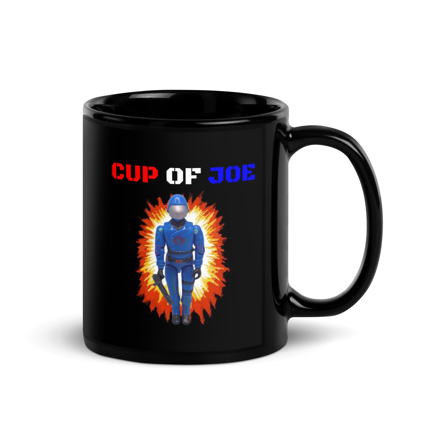 Vintage style G.I. Joe Cup Of Joe mug with Duke and Cobra Commander