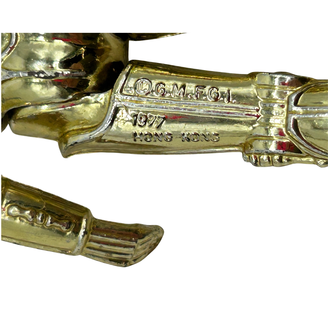 Vintage Star Wars C3PO fixed limbs version 1977 GMFGI Hong Kong 239