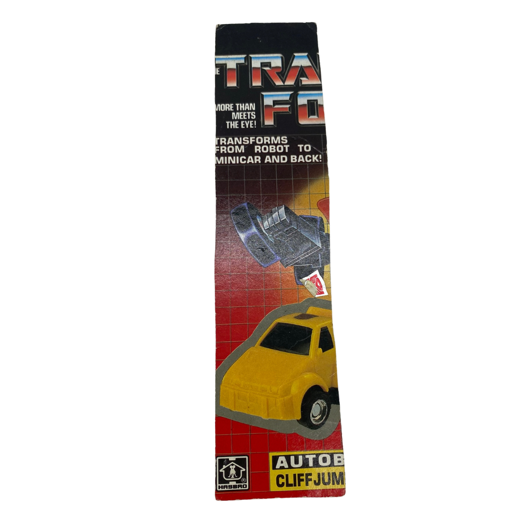 G1 Transformers Cliffjumper Tech Spec information cardback 57