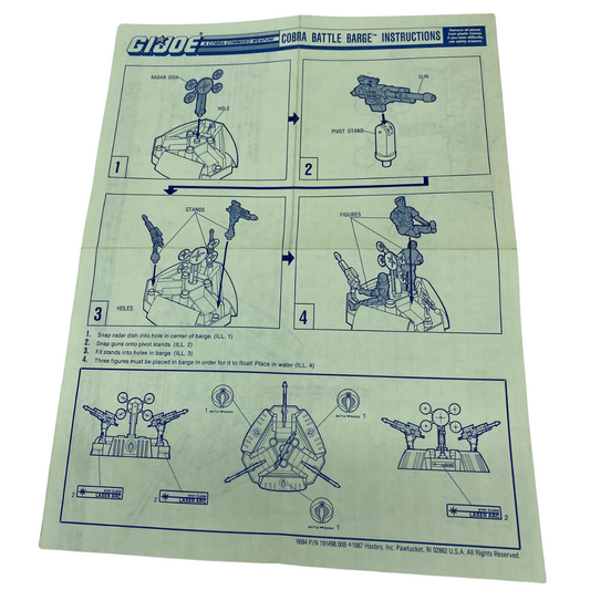 GI Joe, Action Force Cobra Battle Barge instructions 321