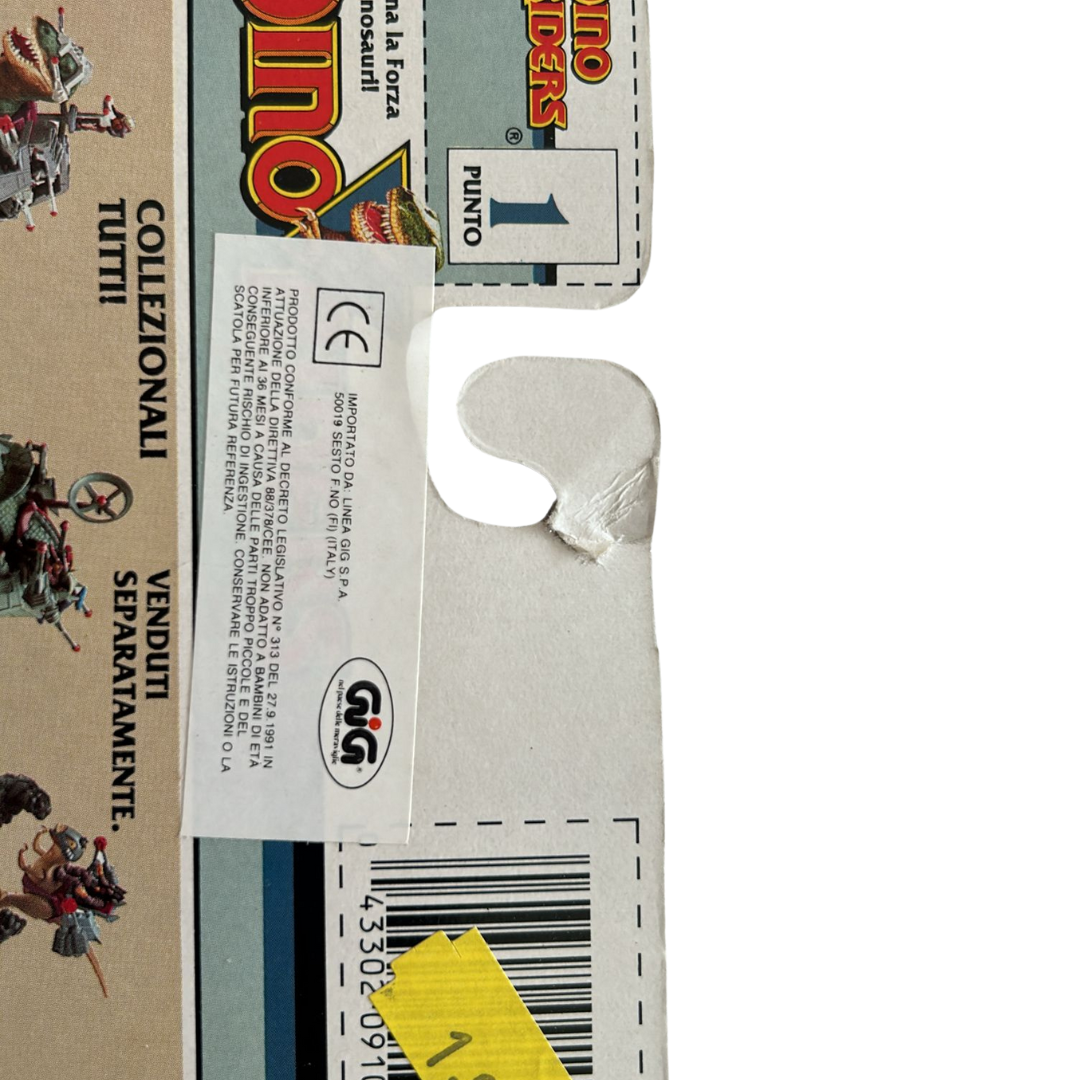 Dino Riders Ursus and Snarl & Ursus, Piton, Snarll Sealed MOC Italian card Tyco