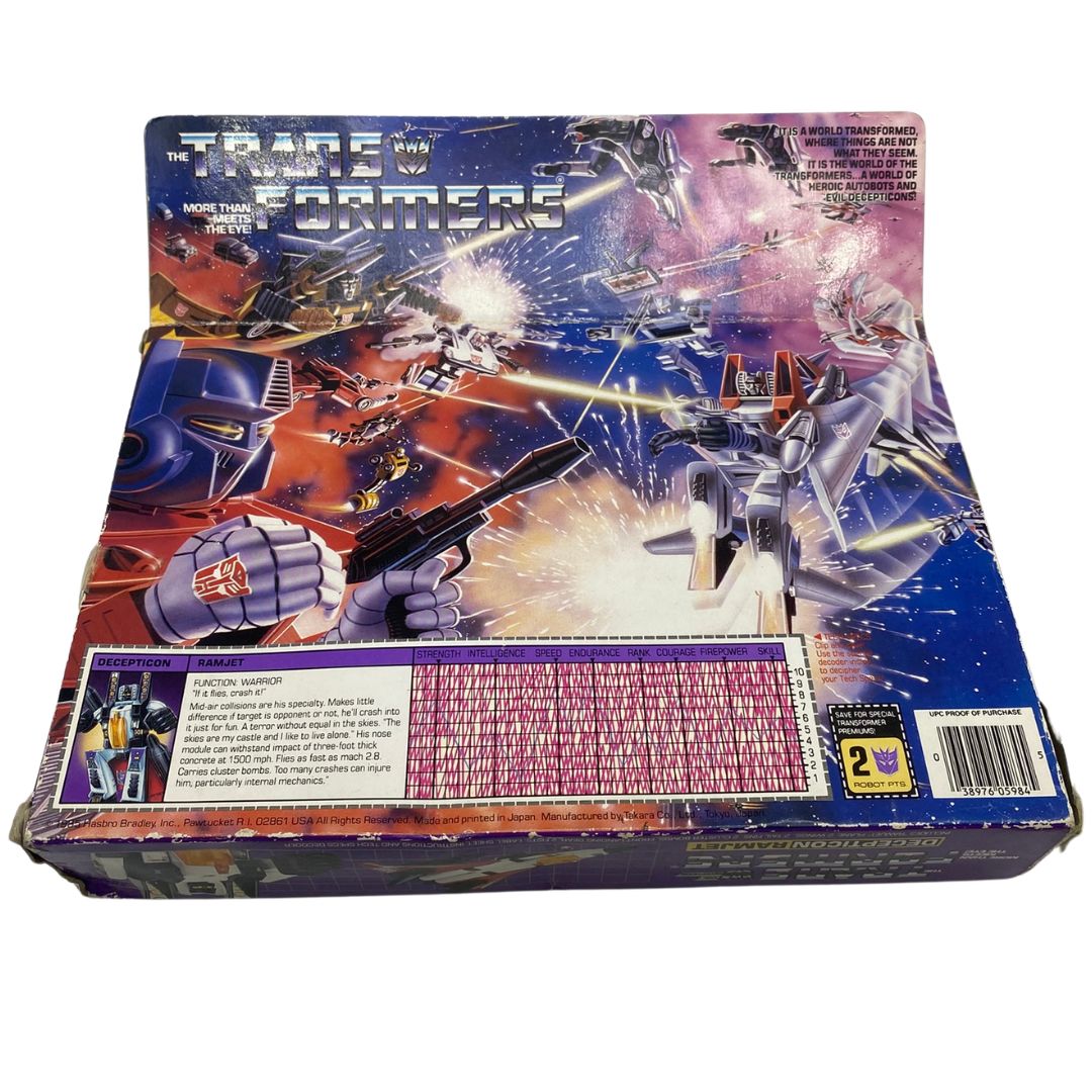 Transformers G1 Ramjet Seeker Jet boxed with inserts complete