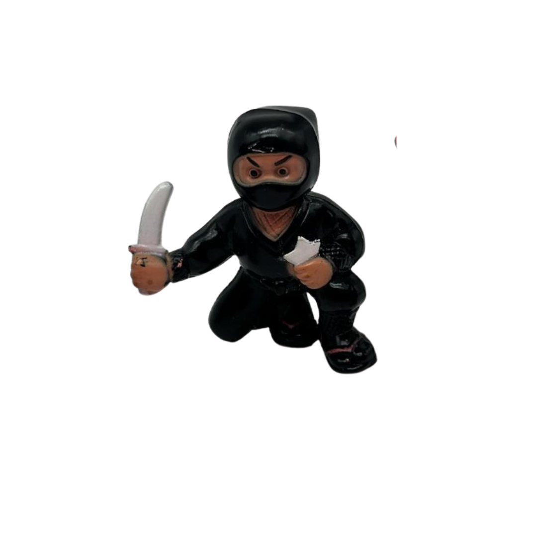 Gadget black Ninja mini figure with sword 429
