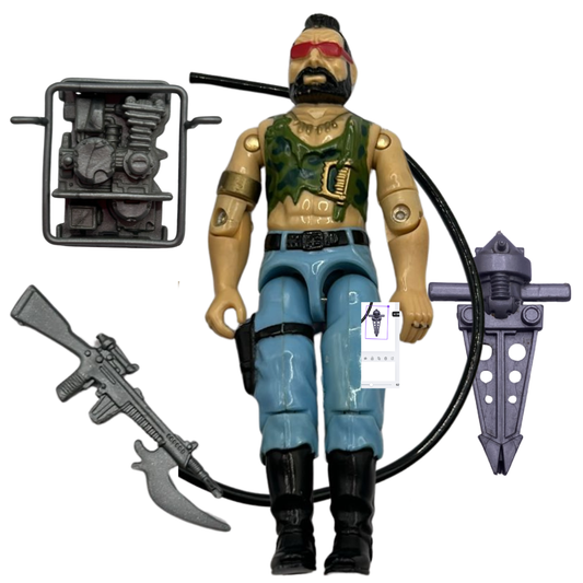 GI Joe, Action Force Ripper Dreadnok figure complete 96