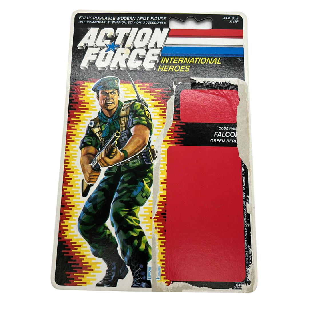 GI Joe, Action Force Falcon Action Force original cardback