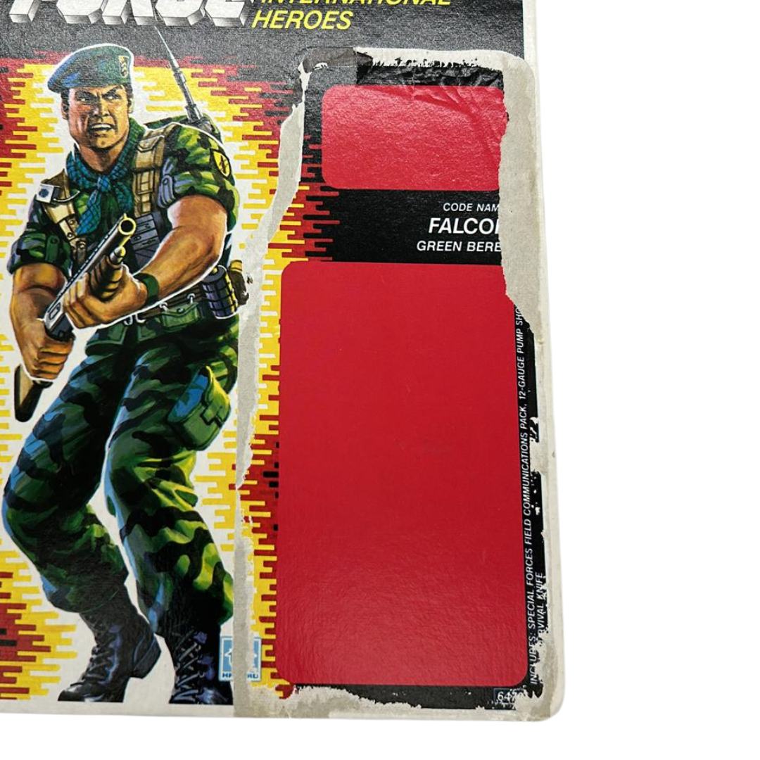 GI Joe, Action Force Falcon Action Force original cardback