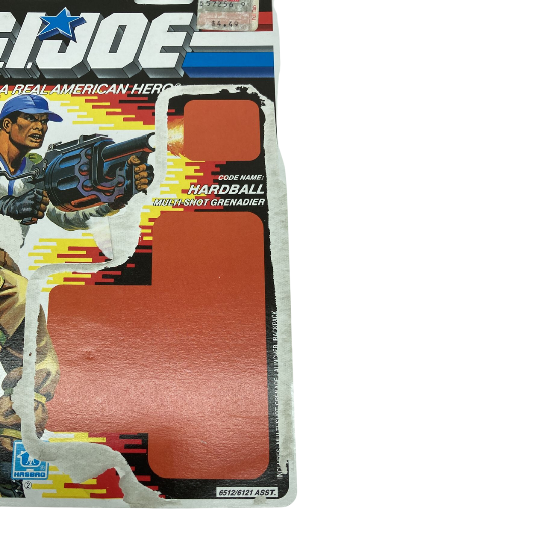 G.I. Joe, Action Force Hard Ball, Hardball V1 backing card 94