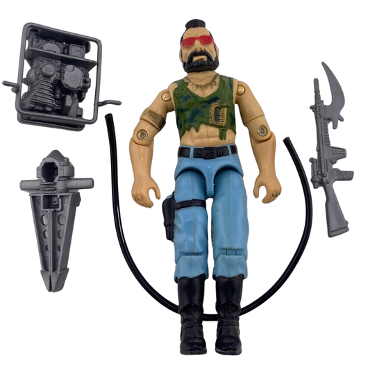 GI Joe, Action Force Ripper Dreadnok figure complete 373