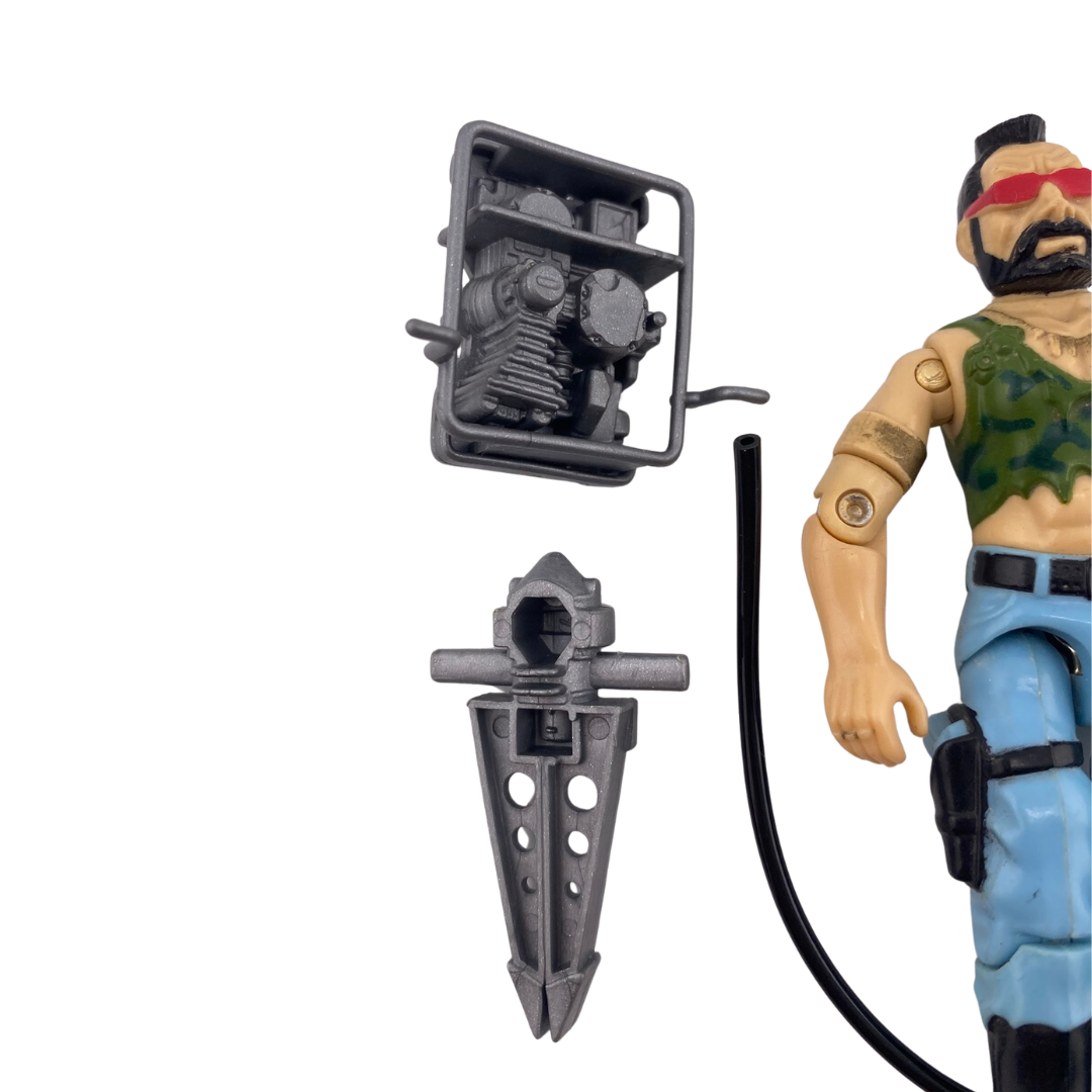 GI Joe, Action Force Ripper Dreadnok figure complete 373