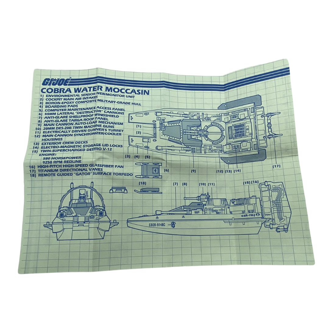 GI Joe, Action Force Water Mocassin blueprints instructions 129