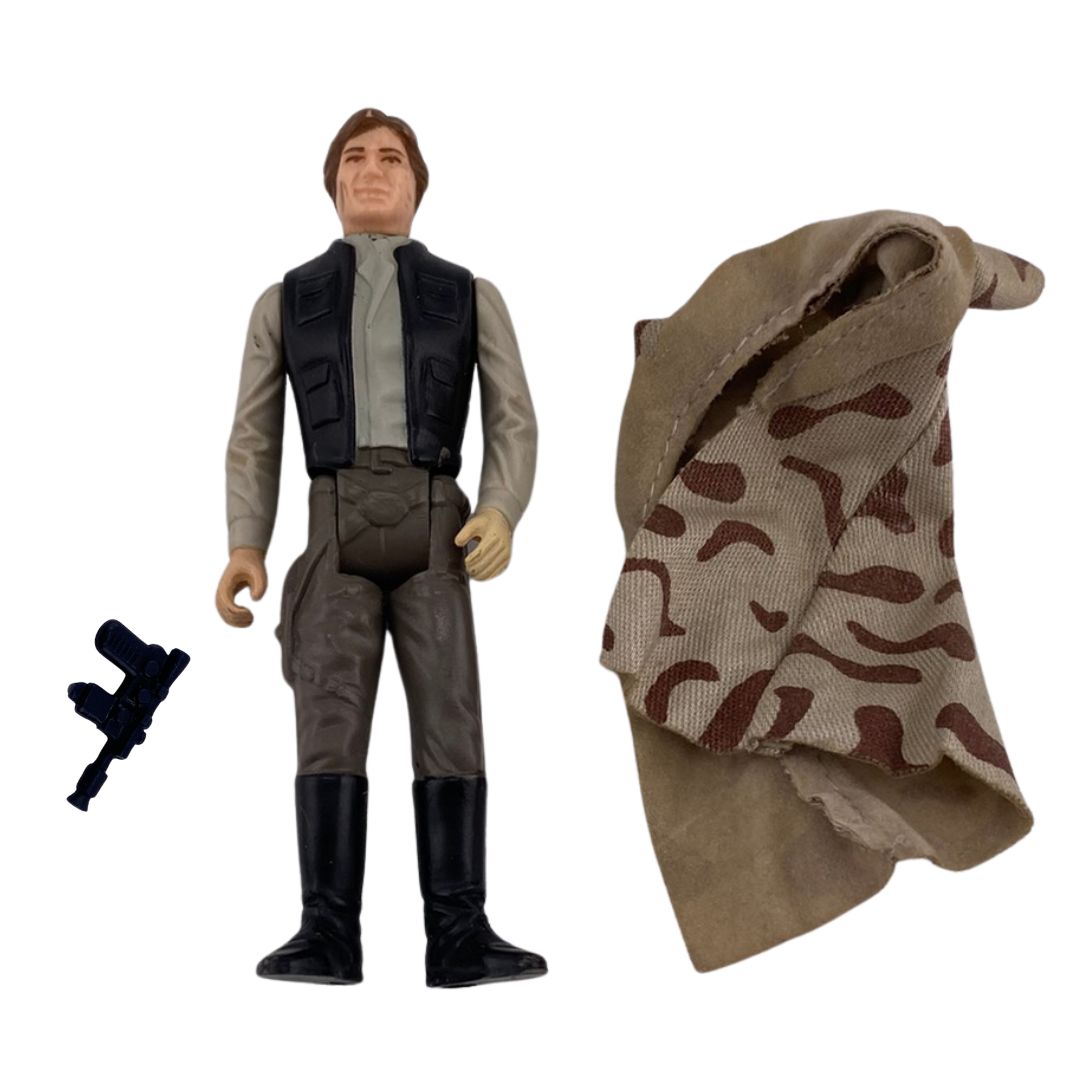 Vintage Star Wars Han Solo Trench Coat complete orig gun LFL 1984 no COO 484